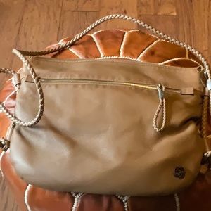 Gucci big leather messenger bag